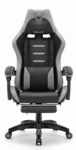 Геймерське крісло Hell's Chair HC-1039 2.0 Gray Black тканина - Зображення 2