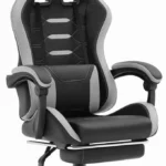 Геймерське крісло Hell's Chair HC-1039 2.0 Gray Black тканина