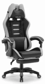 Геймерське крісло Hell's Chair HC-1039 2.0 Gray Black тканина