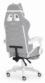 Геймерське крісло Hell's Chair HC-1039 2.0 Grey White тканина - Зображення 4