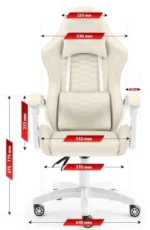 Геймерське крісло тканинне Hell's Chair HC-1000 Beighe - Зображення 4