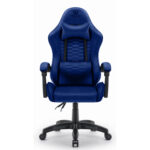 Геймерське крісло тканинне Hell's Chair HC-1000 Dark Blue - Зображення 2