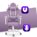 Геймерське крісло тканинне Hell's Chair HC-1000 Purple - Зображення 4