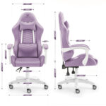 Геймерське крісло тканинне Hell's Chair HC-1000 Purple - Зображення 8