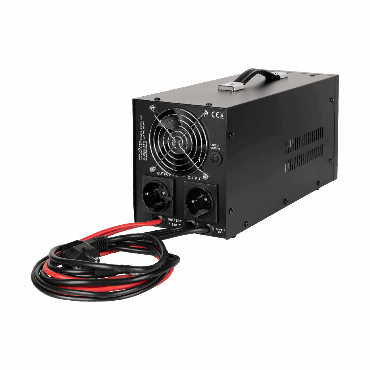 Джерело безперебійного живлення KEMOT PROsinus-1500/24-LFP4 24V 230V 1500VA/1050W (URZ3427-24-LFP4) - Зображення 2