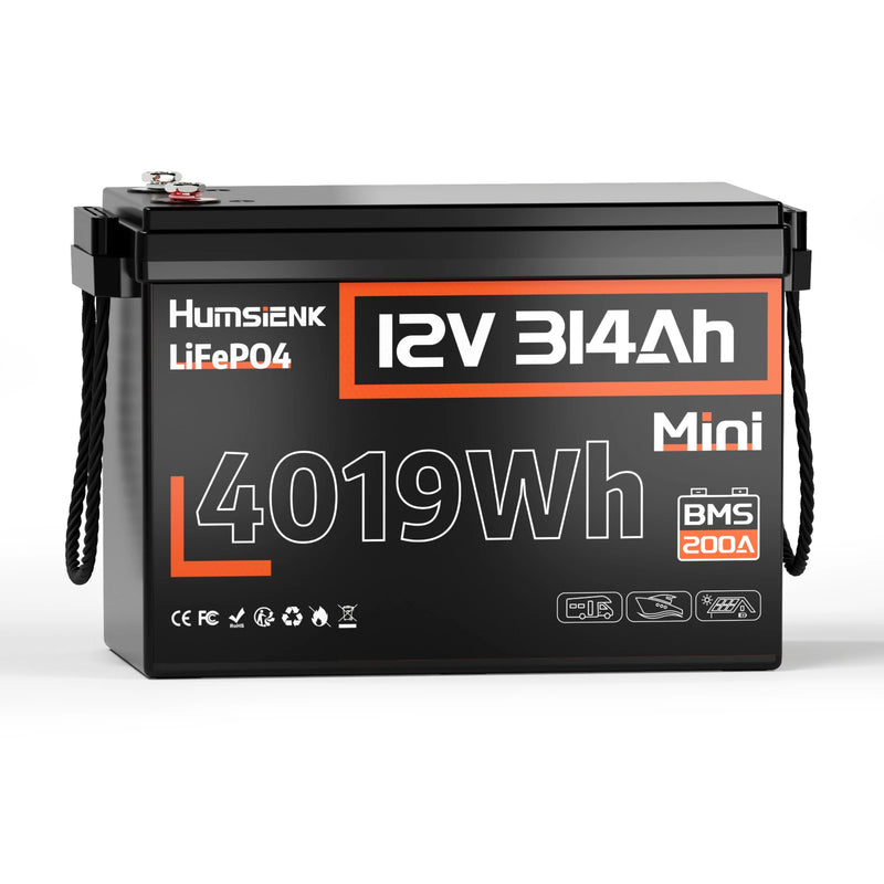 Humsienk_12V_314Ah_LiFePO4_Battery_1PACK Міні-акумулятор Humsienk LiFePO4 12V 314Ah 200A - Зображення 1
