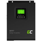 Гібридний інвертор GREEN CELL 2000VA 1000W 12V MPPT INVSOL01 Автономний гібридний інвертор GREEN CELL 2000VA 1000W 12V MPPT INVSOL01 — це сучасне рішення для стабільного електроживлення в умовах відсутності централізованої мережі. Цей сонячний інвертор ідеально підходить для кемпінгу, автодомів, дач, приватних будинків та off-grid сонячних електростанцій, забезпечуючи ефективне перетворення енергії з сонячних панелей. Що таке гібридний сонячний інвертор Green Cell MPPT Гібридний сонячний інвертор GREEN CELL 2000VA 1000W 12V MPPT INVSOL01 поєднує в одному корпусі інвертор 230В, MPPT контролер заряду та зарядний пристрій для акумуляторів. Така багатофункціональна конструкція забезпечує максимальну ефективність роботи сонячної електростанції та стабільне живлення підключених пристроїв, роблячи його ідеальним для автономних систем. Основні функції гібридного інвертора GREEN CELL Перетворення 12V DC у 230V AC з чистою синусоїдою для безпечного використання з чутливою електронікою. Інтелектуальний MPPT контролер для ефективного заряду від сонячних панелей. Зарядка акумуляторів від сонячної енергії з максимальним ККД. Автономна робота без підключення до мережі, з автоматичним виявленням частоти 50/60 Гц. MPPT контролер заряду — максимум енергії від сонця Вбудований MPPT контролер (Maximum Power Point Tracking) у гібридному інверторі GREEN CELL 2000VA 1000W 12V автоматично оптимізує роботу сонячних панелей, підвищуючи ефективність генерації енергії до 30% порівняно з PWM контролерами. Діапазон напруги MPPT від 15 до 60 В дозволяє гнучко конфігурувати сонячні панелі, а максимальний струм заряду 60 А забезпечує швидку зарядку акумуляторів. Максимальна потужність PV становить 625 Вт. Переваги гібридного інвертора GREEN CELL 2000VA 1000W 12V MPPT Чиста синусоїда для безпечного живлення чутливих пристроїв. Безперервна потужність 1000 Вт та пікова 2000 Вт для надійної роботи. Високий ККД інвертора до 93%, що економить енергію. Ідеальний для кемперів, автодомів, дач та автономних будинків. Компактні розміри 320 × 224 × 97 мм та міцний корпус вагою 7,4 кг. Гарантія виробника 1 рік для впевненості в якості. Інтуїтивне керування та моніторинг сонячного інвертора Гібридний інвертор GREEN CELL оснащений багатофункціональним LCD-дисплеєм, який відображає в реальному часі напругу, потужність, стан акумулятора та роботу MPPT контролера. Меню налаштувань дозволяє адаптувати пристрій під конкретну сонячну систему. Доступне програмне забезпечення для розширеного моніторингу та контролю параметрів через ПК або мобільні пристрої. Покращена безпека та захист в автономному інверторі Захист від перенапруги та короткого замикання. Захист акумулятора від перезаряду та глибокого розряду. Захист від зворотної полярності для безпечного підключення. Контроль робочої температури для запобігання перегріву. Моніторинг напруги сонячних панелей для оптимальної роботи. Технічні характеристики гібридного інвертора GREEN CELL 2000VA 1000W 12V MPPT Параметр Значення Бренд Green Cell Модель INVSOL01 Тип Фотоелектричний гібридний інвертор Потужність (безперервна) 1000 Вт Пікова потужність 2000 Вт Напруга акумулятора 12 В Вихідна напруга 230 В AC Форма хвилі Чиста синусоїда MPPT діапазон 15 – 60 В DC Максимальна потужність PV 625 Вт Максимальний струм заряду 60 А ККД 90 – 93% Розміри 320 × 224 × 97 мм Вага 7,4 кг Вихідна частота 50/60 Гц (автоматичне виявлення) EAN (GTIN) 5907813966484 Гарантія 1 рік Комплектація автономного сонячного інвертора Гібридний сонячний інвертор Green Cell 12V / 230V 1000W MPPT. Інструкція користувача з детальними вказівками по встановленню та експлуатації. Ідеальне рішення для автономного живлення з гібридним інвертором GREEN CELL Гібридний інвертор GREEN CELL 2000VA 1000W 12V MPPT INVSOL01 — це надійне, економічне та екологічне рішення для автономного електроживлення. Він забезпечує незалежність від мережі, ефективне використання сонячної енергії та захист обладнання, роблячи його оптимальним вибором для кемпінгу, автодомів або приватних будинків з off-grid системами.