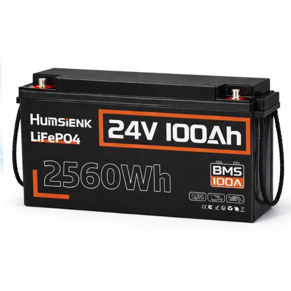 Літієвий акумулятор Humsienk LiFePO4 24V 100Ah з BMS HS24V100AH100