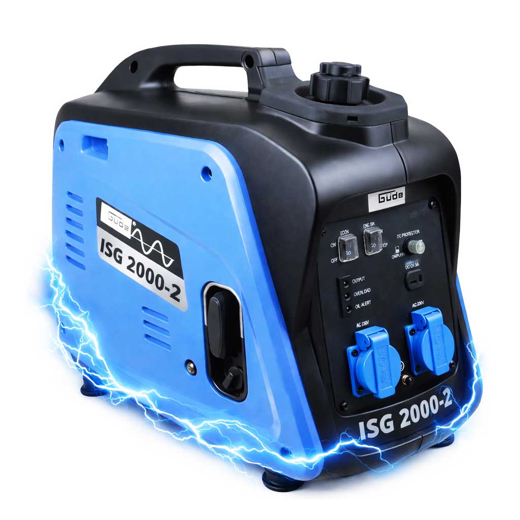 GUNO2 Інверторний бензиновий портативний генератор GÜDE ISG 2000-2 40720 2.0 кВт з чистою синусоїдою — компактний і надійний генератор німецького виробництва для стабільного автономного електроживлення.