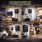 Гібридний інвертор GREEN CELL 2000VA 1000W 12V MPPT INVSOL01 у різних ситуаціях
