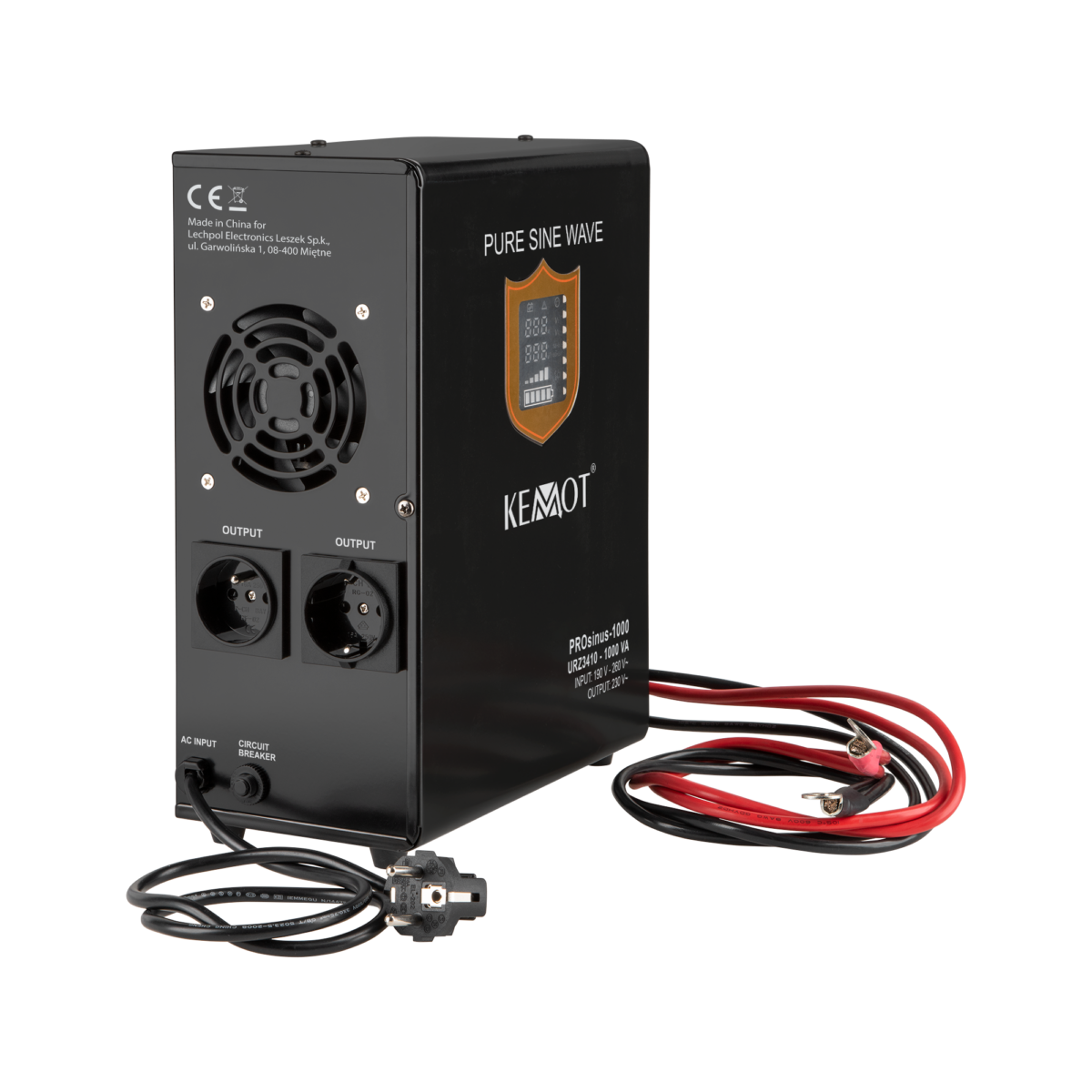 Джерело безперебійного живлення Kemot PROsinus-1000W URZ3410 - Зображення 2