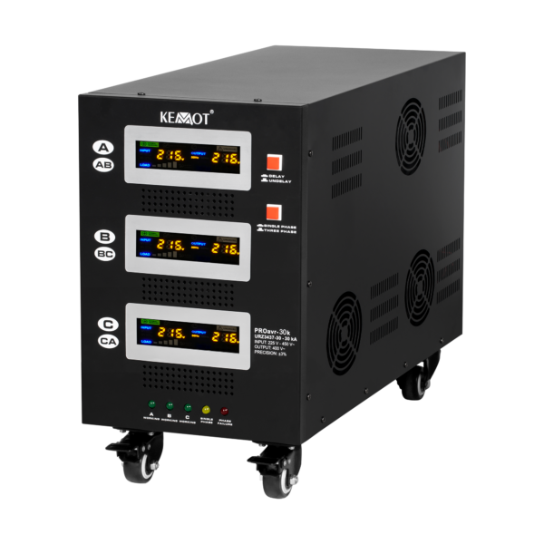 Автоматичний трифазний стабілізатор напруги KEMOT PROavr-30k