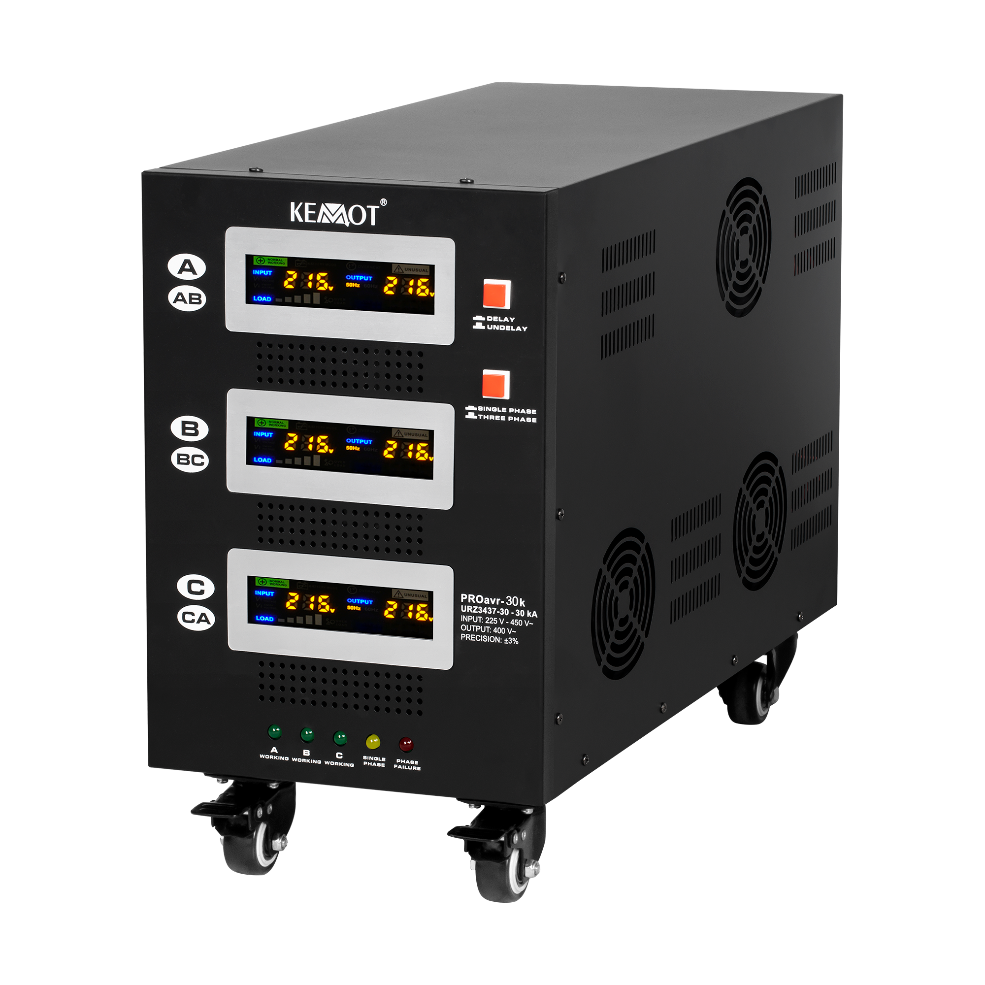 photo_2576000-1 Автоматичний трифазний стабілізатор напруги KEMOT PROavr-30k - Зображення 1