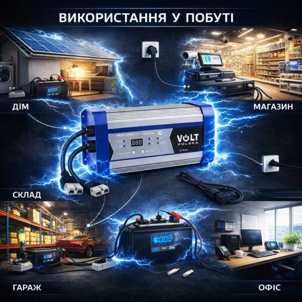 Зарядне для акумуляторів LiFePO4 AGM GEL Volt Polska 12V 40A 6PRLIFE40A
