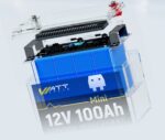 Акумулятор WattCycle Mini LiFePO4 12V 100Ah BT IP65 батарея з BMS 100A