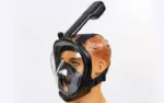 Панорамна маска для плавання FREE BREATH (L/XL) M2068G Black - Зображення 7
