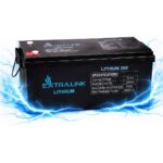 LiFePO4 акумулятор Extralink батарея для ДБЖ або інвертора 12.8V 200Ah