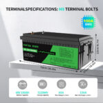 Акумулятор DATOU BOSS 48V 100Ah з BMS, LiFePO4 для сонячних систем, ДБЖ, RV (SP-DT-48V100A-A01-EU) - Зображення 3