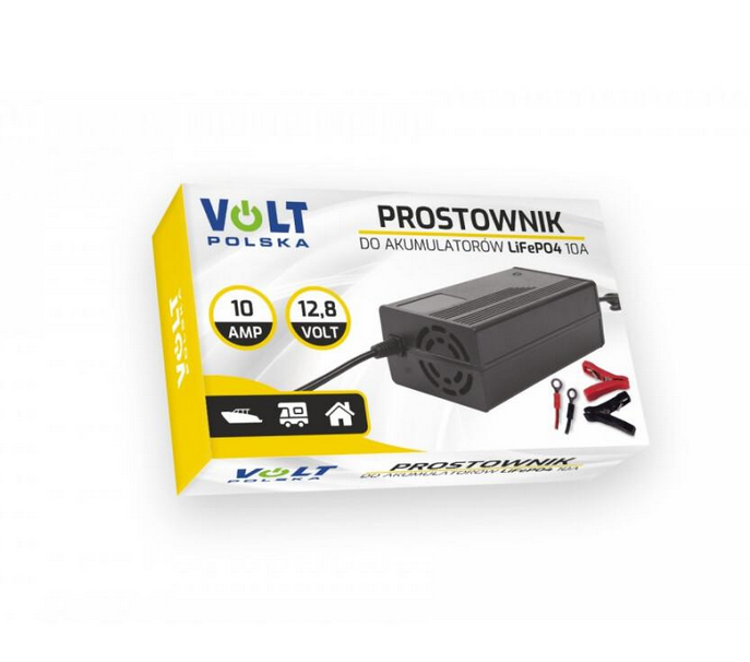 6664183312_w640_h640_zaryadnoe-ustrojstvo-volt Зарядний пристрій Volt Polska LiFePO4 10A (12,8V) 6PRLIFE10A - Зображення 1
