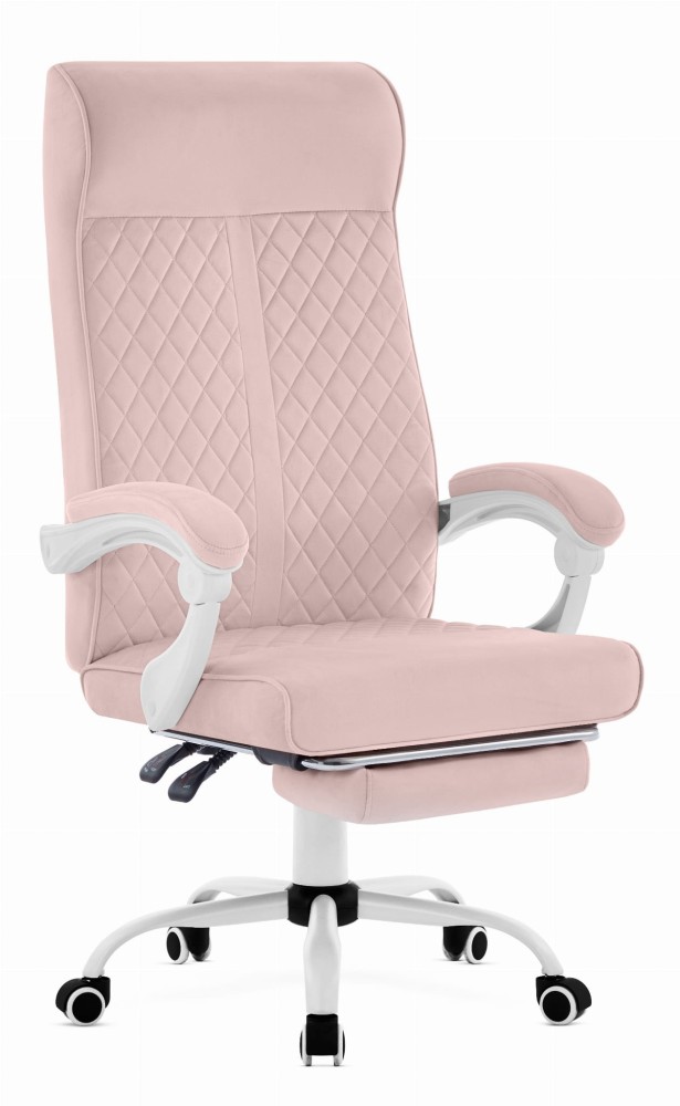 Fotel-biurowy-ergonomiczny-obrotowy-Hells-Chair-HC-1030-Pink-Tkanina Офісне крісло Hell's Chair HC-1030 рожевого кольору - Зображення 1