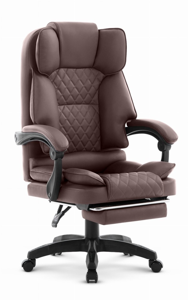 Fotel-biurowy-obrotowy-Hells-Chair-HC-1031-Brown-Brazowy Офісний стілець Hell's Chair HC-1031, Brown екошкіра - Зображення 1