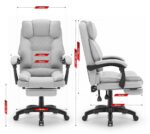 Офісний стілець Hell's Chair HC-1031 Grey тканина - Зображення 5