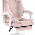 Офісний стілець Hell's Chair HC-1031 Pink тканина