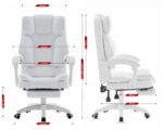 Офісне крісло Hell's Chair HC-1031 White екошкіра - Зображення 6