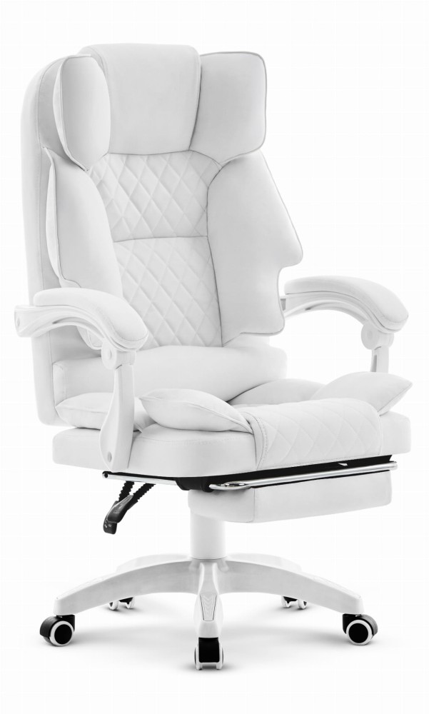 Fotel-biurowy-obrotowy-Hells-Chair-HC-1031-White-Bialy Офісне крісло Hell's Chair HC-1031 White екошкіра - Зображення 1