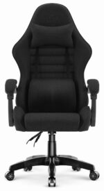 Геймерське крісло Hell's Chair HC-1003 Black 2.0 тканина - Зображення 3