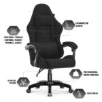 Геймерське крісло Hell's Chair HC-1003 Black 2.0 тканина - Зображення 8