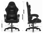 Геймерське крісло Hell's Chair HC-1003 Black 2.0 тканина - Зображення 9