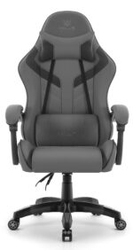 Геймерське крісло Hell's Chair HC-1007 Grey Black - Зображення 2