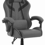 Геймерське крісло Hell's Chair HC-1007 Grey Black