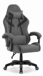 Геймерське крісло Hell's Chair HC-1007 Grey Black