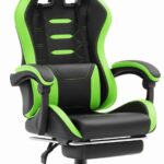 Геймерське крісло Hell's Chair HC-1039 2.0 Green Black екошкіра