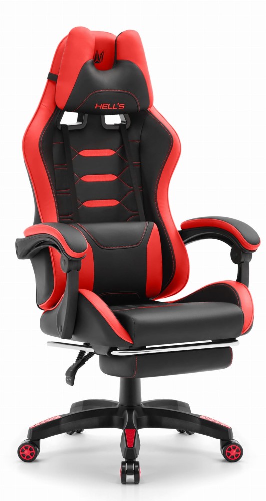 Fotel-gamingowy-Hells-Chair-HC-1039-Red-2.0-Czerwony-Czarny Ігрове крісло Hell's Chair HC-1039 2.0 Red Black екошкіра - Зображення 1