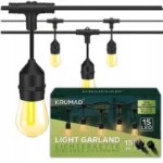 Світлодіодна вулична гірлянда KRUMAD 15м E27 1W KMDW7 - Зображення 2