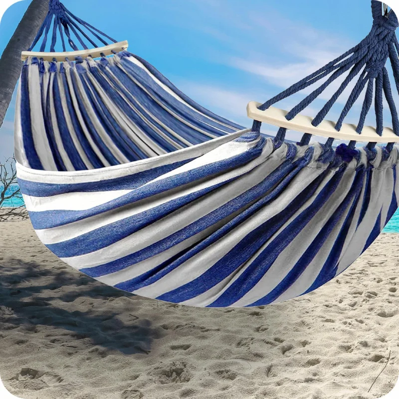 hamak-ogrodowy-2-osobowy-hustawka-xxl-mocny-wzmocniony-palak-duzy-torba Подвійний гамак KRUMAD XXL на 2 особи + сумка KMDW3 - Зображення 1