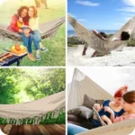 Гамак KRUMAD Boho бежевий 150 x 190 см KMDW24 - Зображення 2