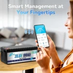 Акумулятор HRBEEnergy LiFePO4 24V/100AH (2560W*h), Smart BMS, Bluetooth APP - Зображення 2