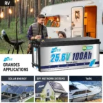 Акумулятор HRBEEnergy LiFePO4 24V/100AH (2560W*h), Smart BMS, Bluetooth APP - Зображення 4