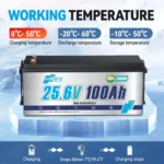 Акумулятор HRBEEnergy LiFePO4 24V/100AH (2560W*h), Smart BMS, Bluetooth APP - Зображення 3