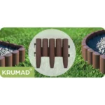 Садовий паркан Krumad з палісаду, 280 x 24 см, коричневий KMDW36 - Зображення 3