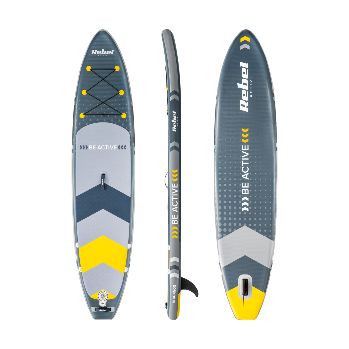 SUP-дошка REBEL ACTIVE RBA-4500 сірого кольору - Зображення 2