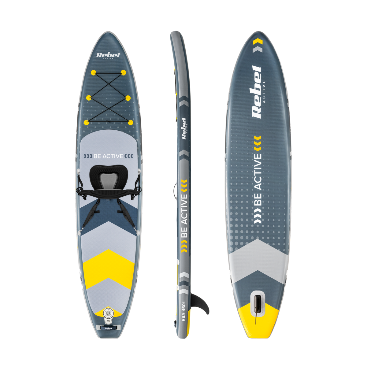 SUP-дошка REBEL ACTIVE RBA-4501 з сидінням Сірого кольору - Зображення 2