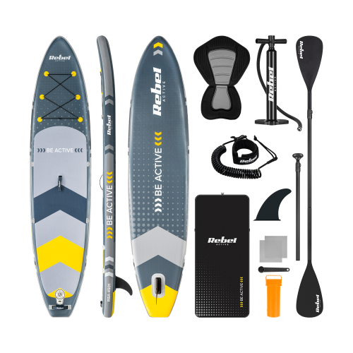 photo_2556700-1 SUP-дошка REBEL ACTIVE RBA-4501 з сидінням Сірого кольору - Зображення 1