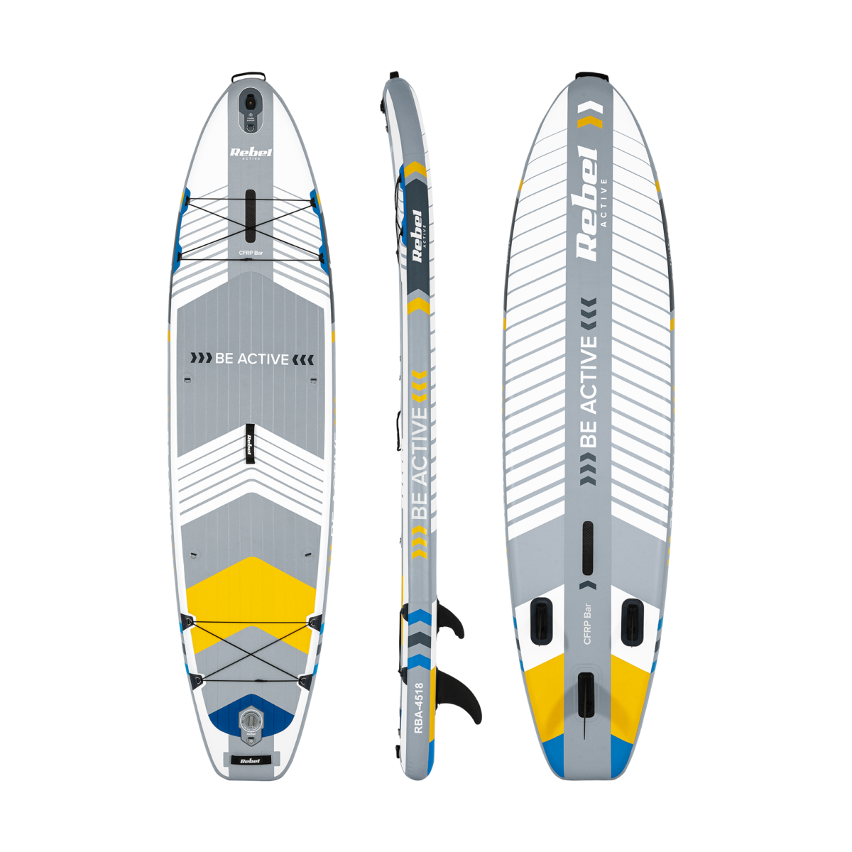 SUP-дошка REBEL ACTIVE PRO RBA-4518 335 см Біла - комплект - Зображення 2