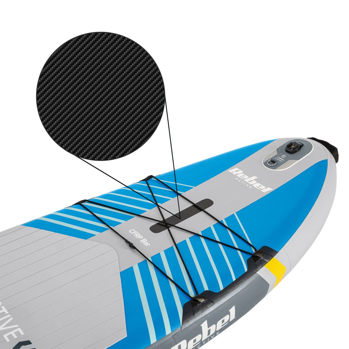 SUP-дошка REBEL ACTIVE PRO RBA-4518 335 см Блакитна - комплект - Зображення 4