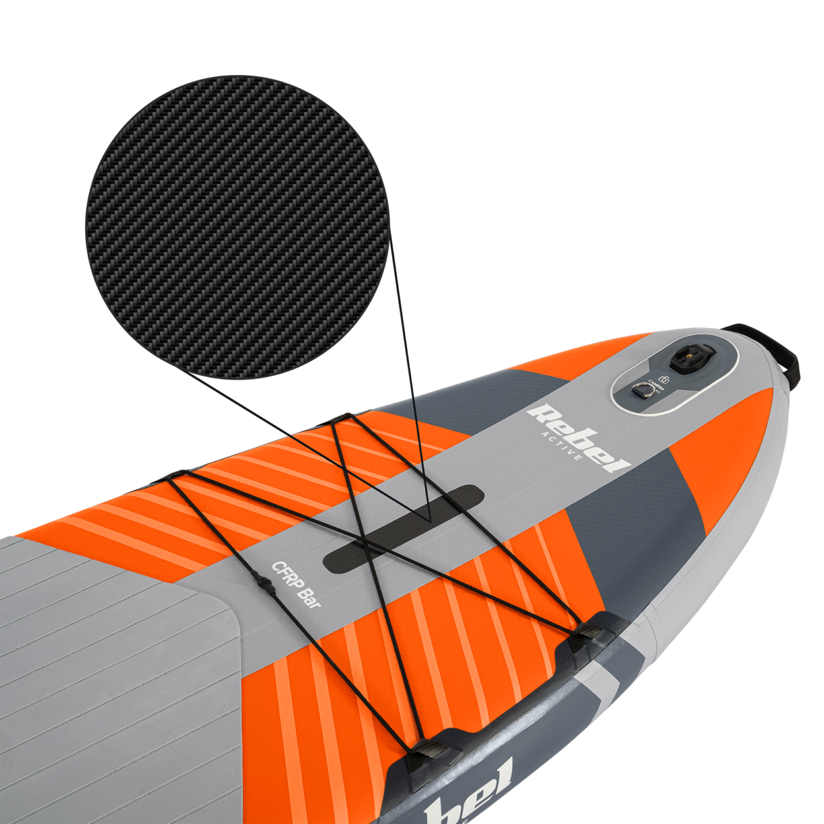 SUP-дошка REBEL ACTIVE PRO RBA-4518 335 см Оранжева - комплект - Зображення 4